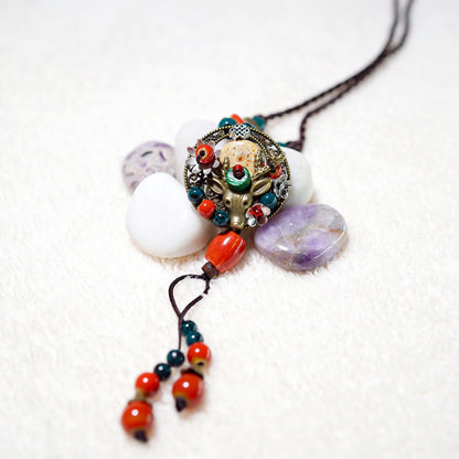 TAOÉ New Forest Style Handmade Ceramic Necklace