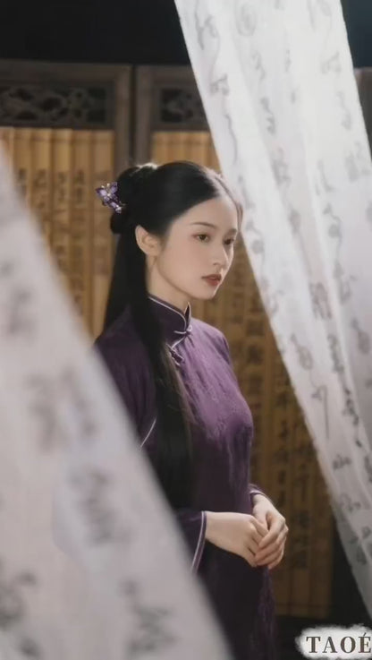 TAOÉ Oriental Classical Intangible Heritage Ronghua Butterfly Ebony Hairstick - Airs-Misty Dance